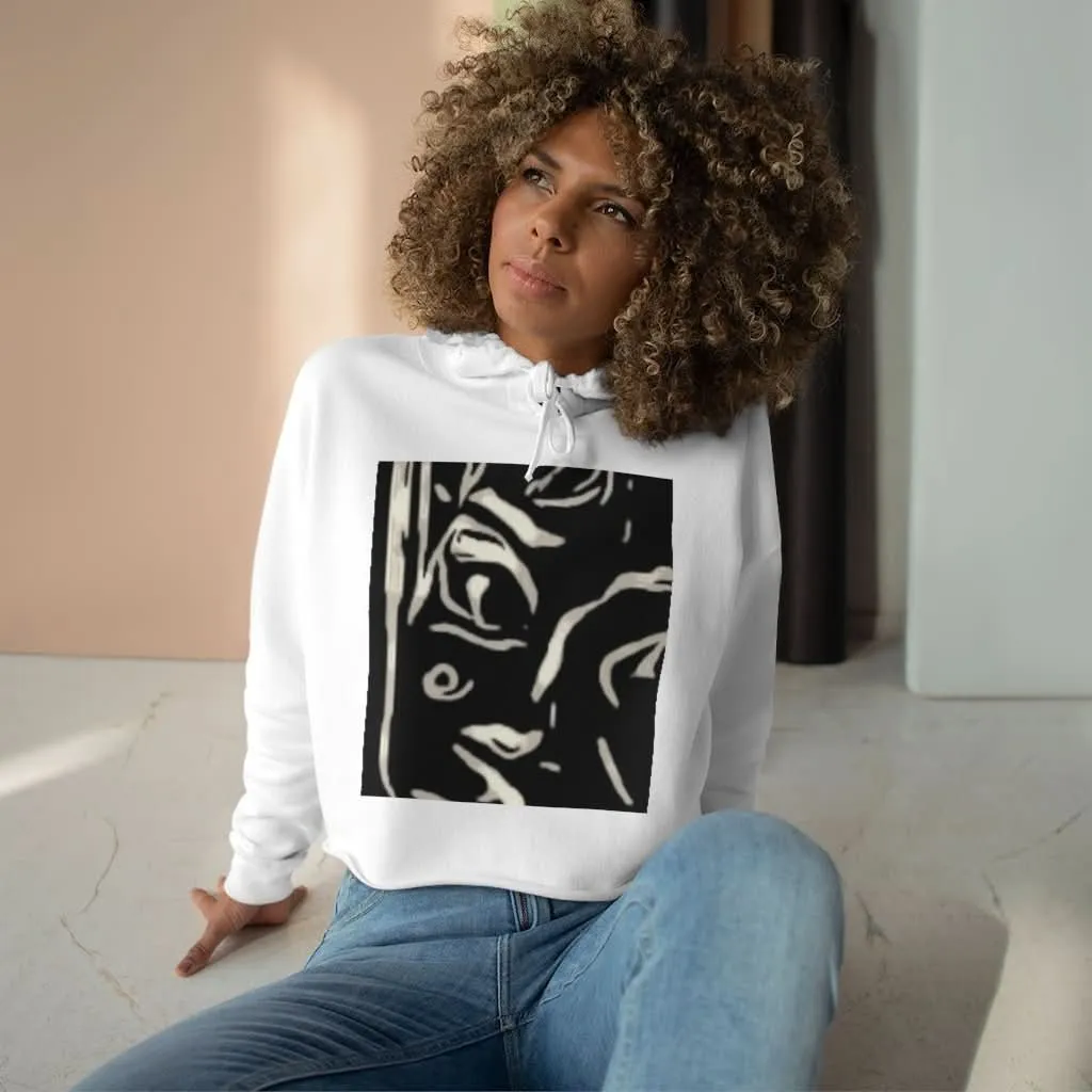 Flux Artistique Crop Hoodie