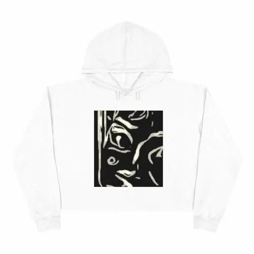 Flux Artistique Crop Hoodie
