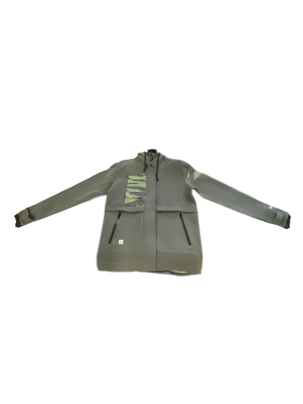 Follow Upstate Anorak Olive Neoprene Hooded Jacket