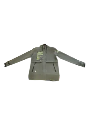 Follow Upstate Anorak Olive Neoprene Hooded Jacket