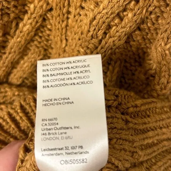 Free People S Isla Knit Sweater Grandpa Cozy Fisherman Bohemian