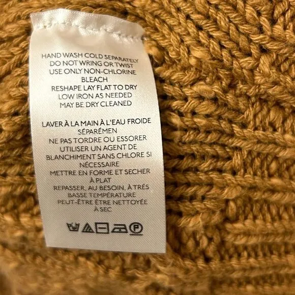 Free People S Isla Knit Sweater Grandpa Cozy Fisherman Bohemian