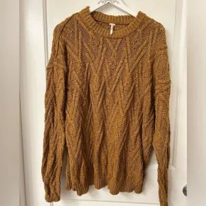 Free People S Isla Knit Sweater Grandpa Cozy Fisherman Bohemian