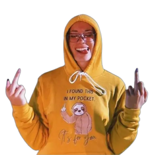 Funny Sloth sweatshirt "I found this in my pocket, it's for you" Middle finger