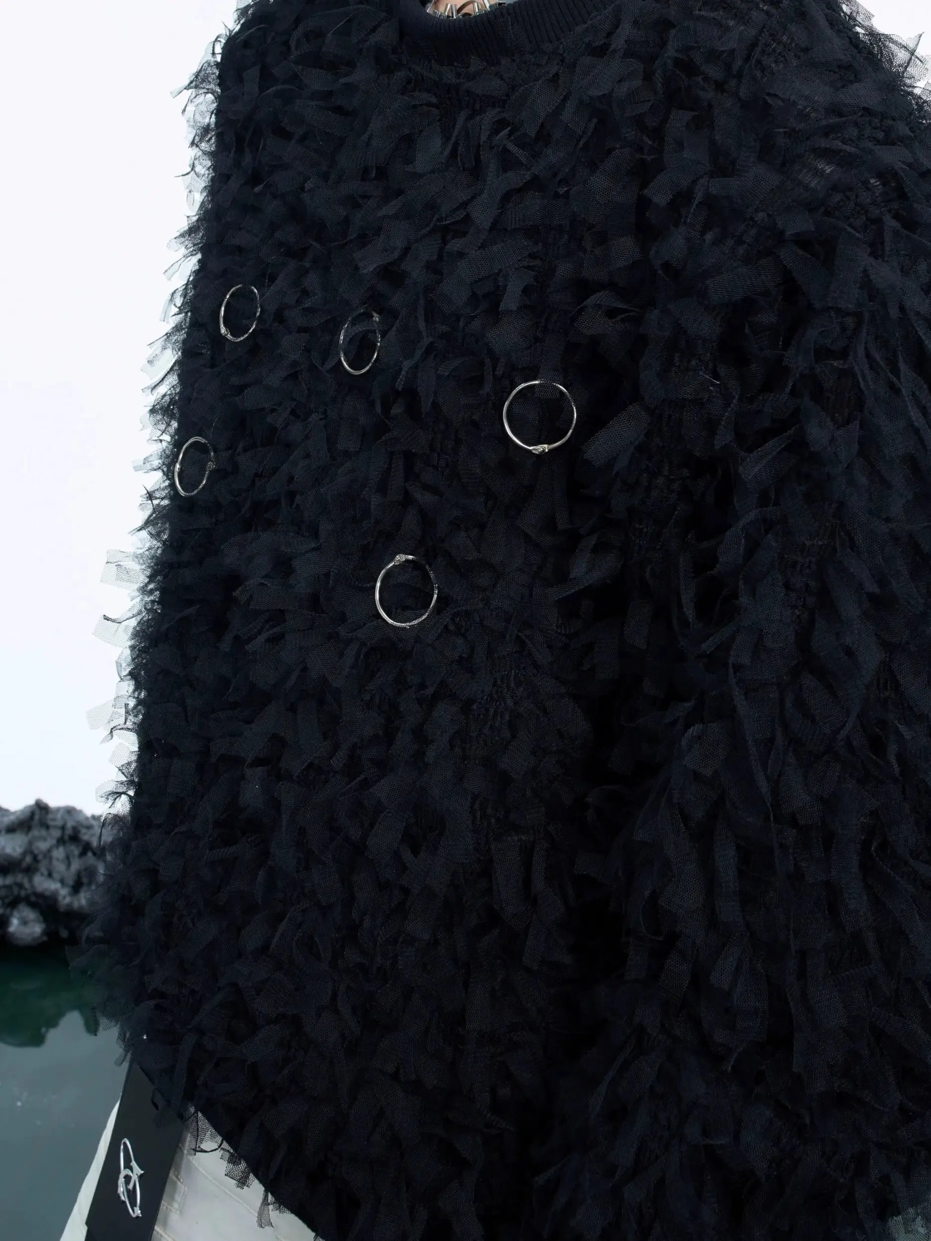 Furry Round Neck Sweatshirt