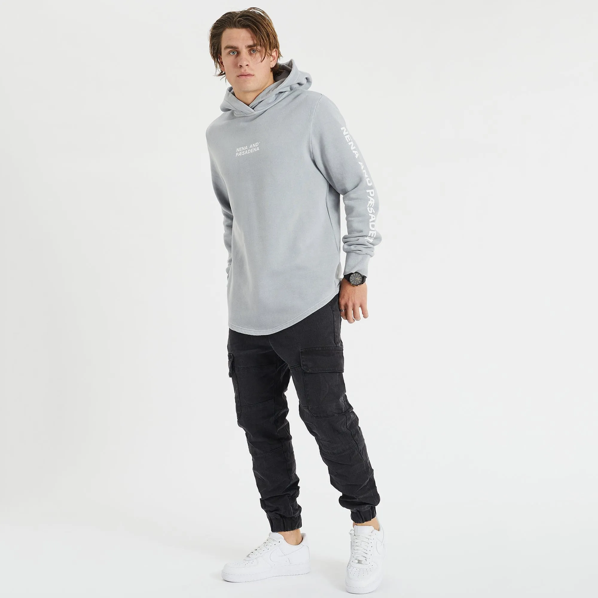 Future Hooded Dual Curved Hoodie Pigment Alloy