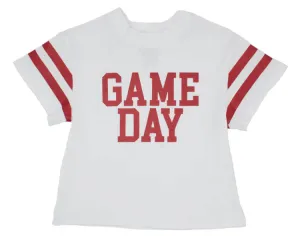 Game Day Glitter Boxy T' - Red