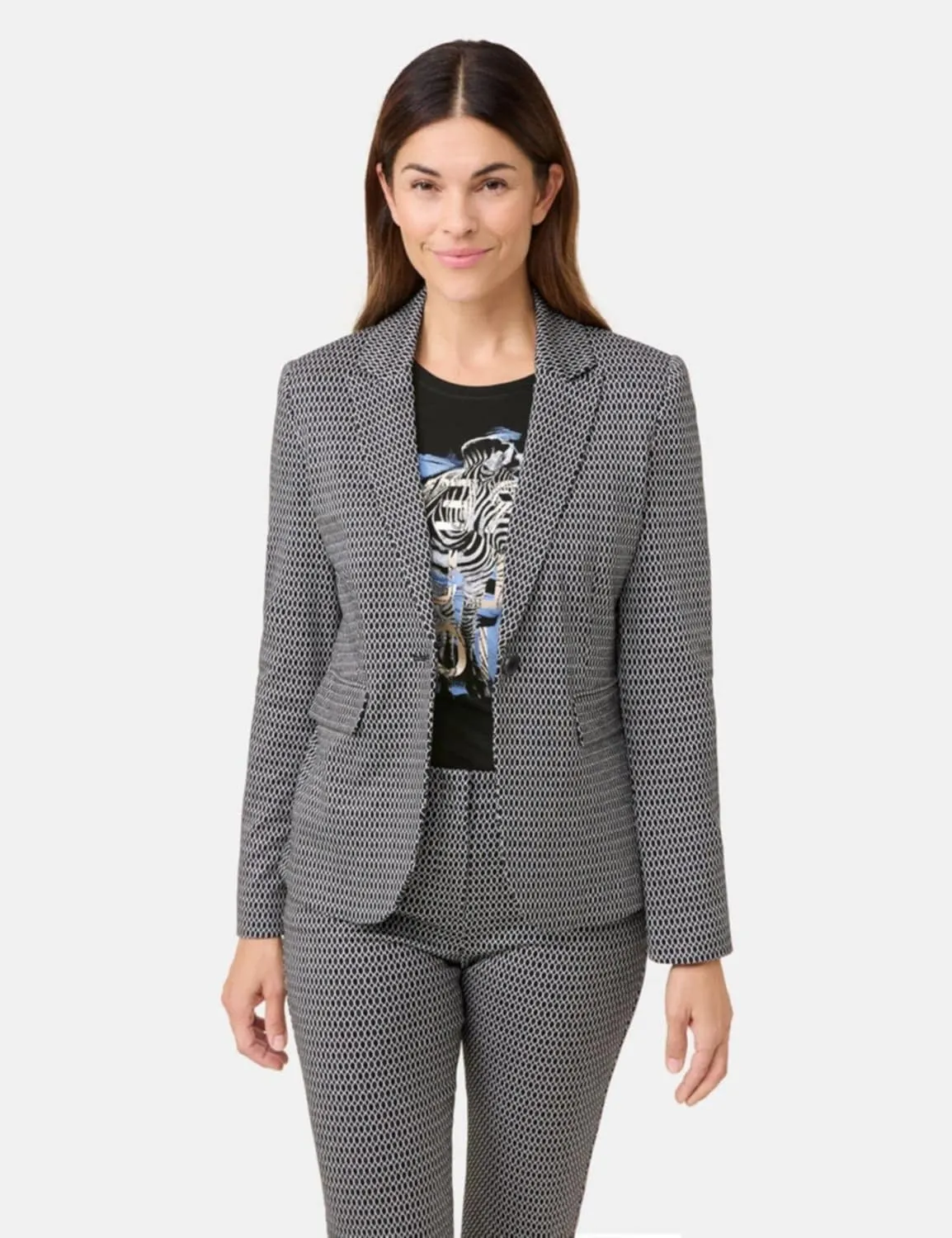 Gerry Weber Print Stretch Knit Jacket