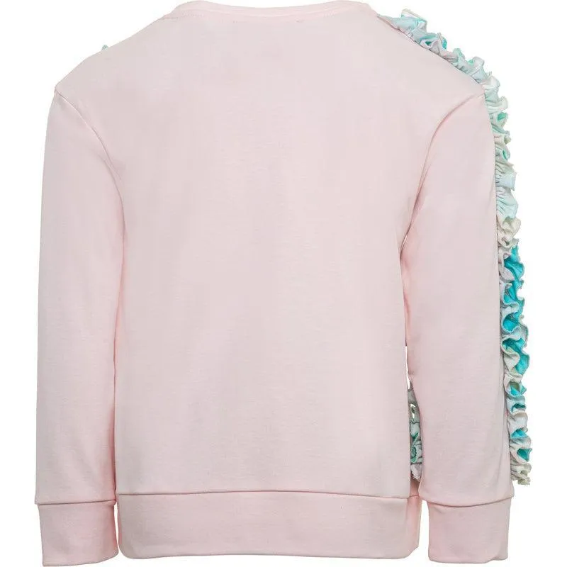 Girls Pink Lily Sweatshirt
