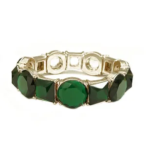 GOLD-GREEN BRACELET  #FW1202695 (RF10/B532)