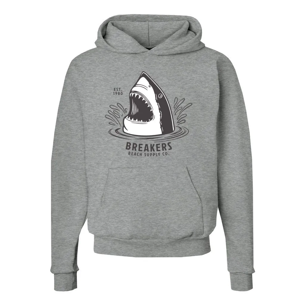 Great White - Unisex Ecosmart Hooded Sweatshirt