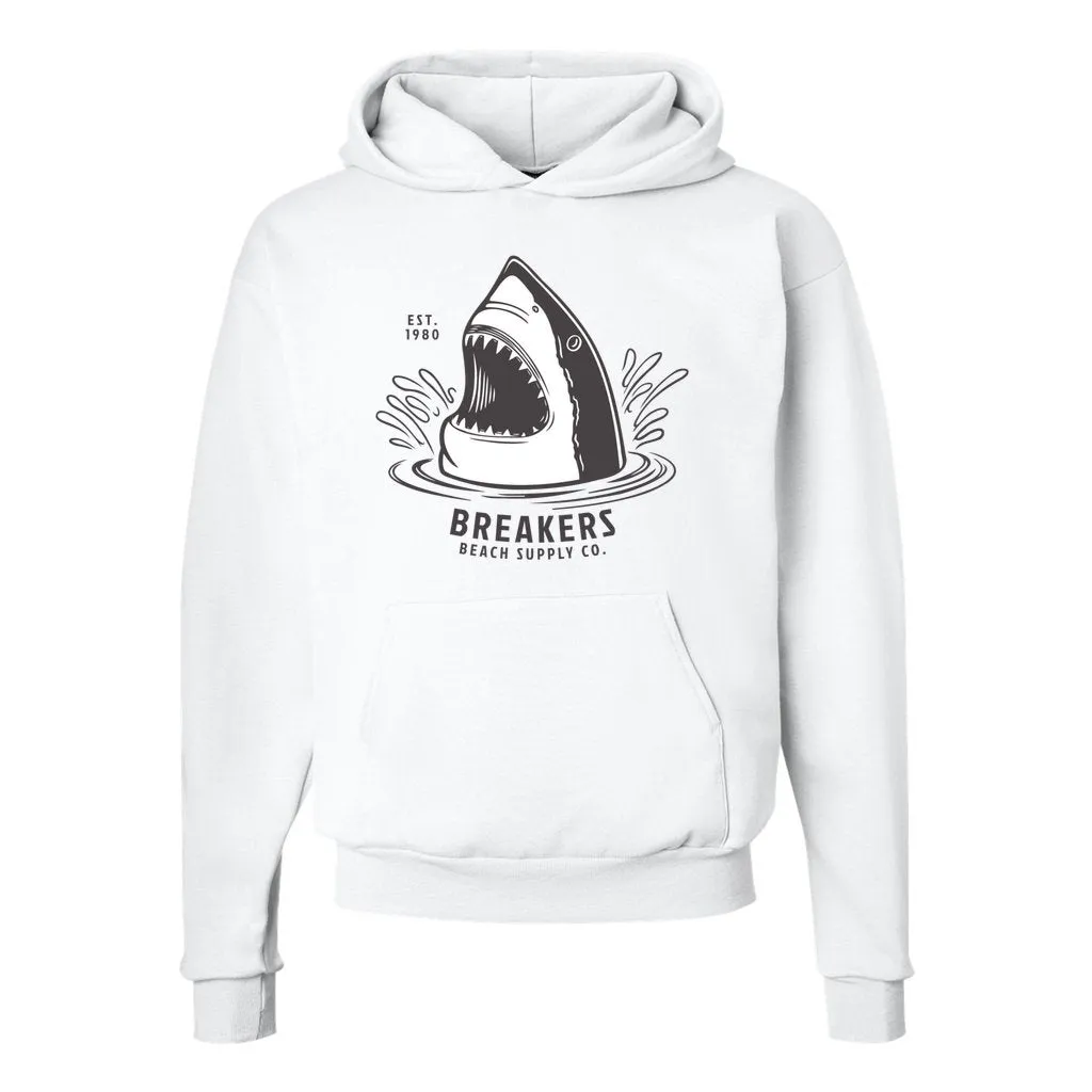 Great White - Unisex Ecosmart Hooded Sweatshirt
