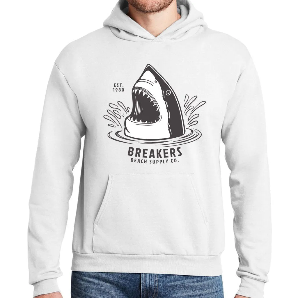 Great White - Unisex Ecosmart Hooded Sweatshirt