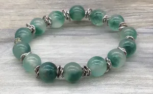 Green Agate Chain Bracelet