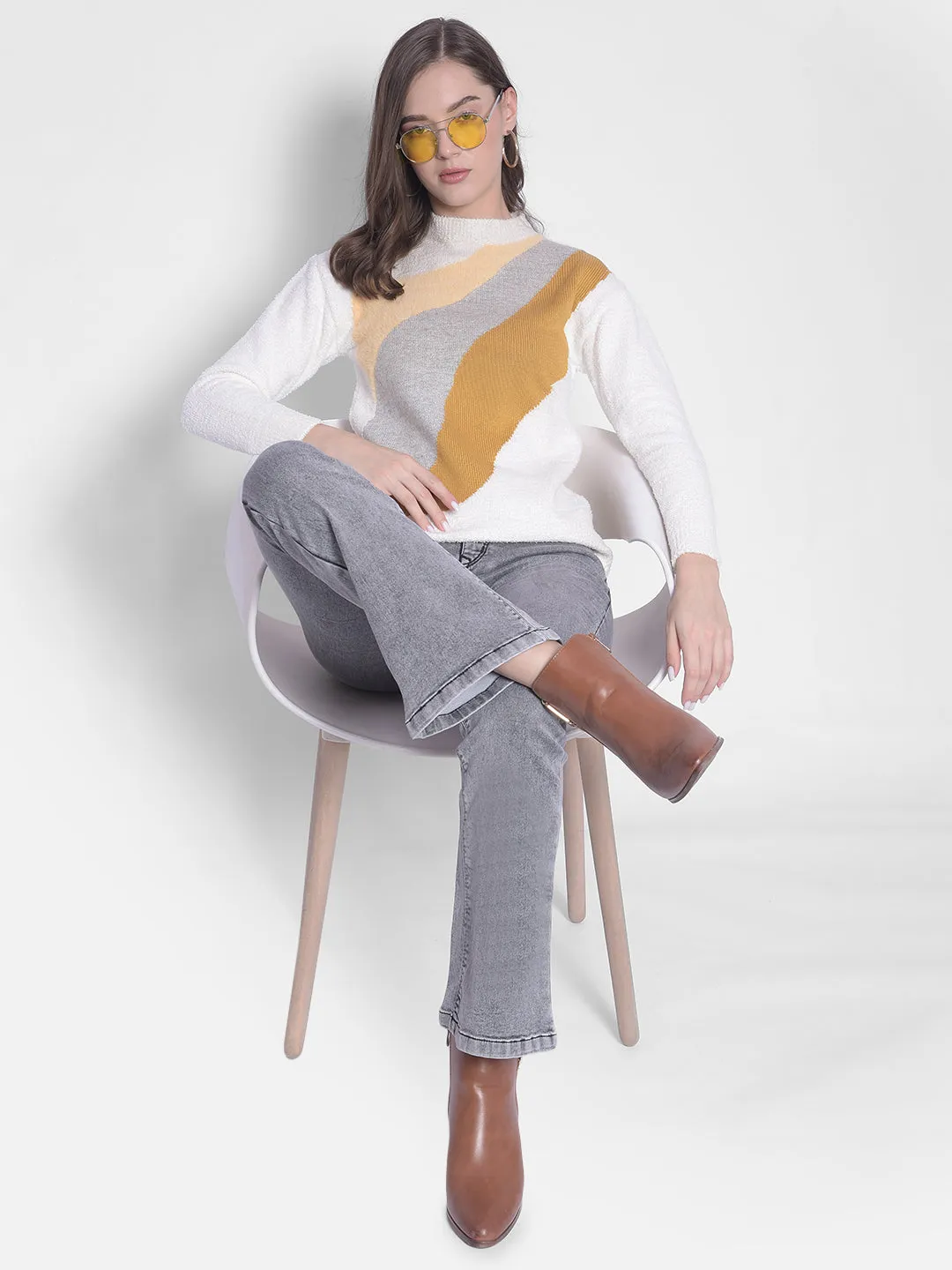 Grey Bootcut Jeans Jeans