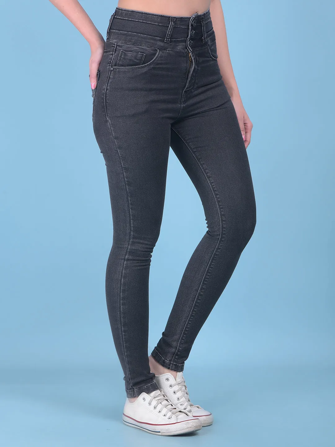 Grey High-Waist Jeans Jeans