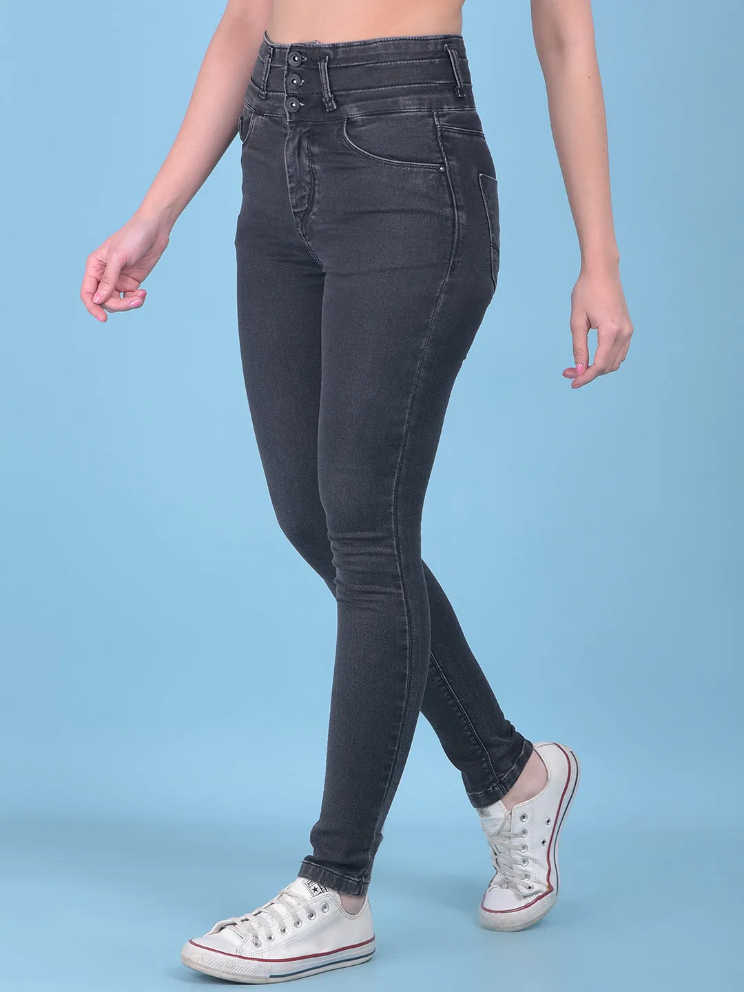 Grey High-Waist Jeans Jeans