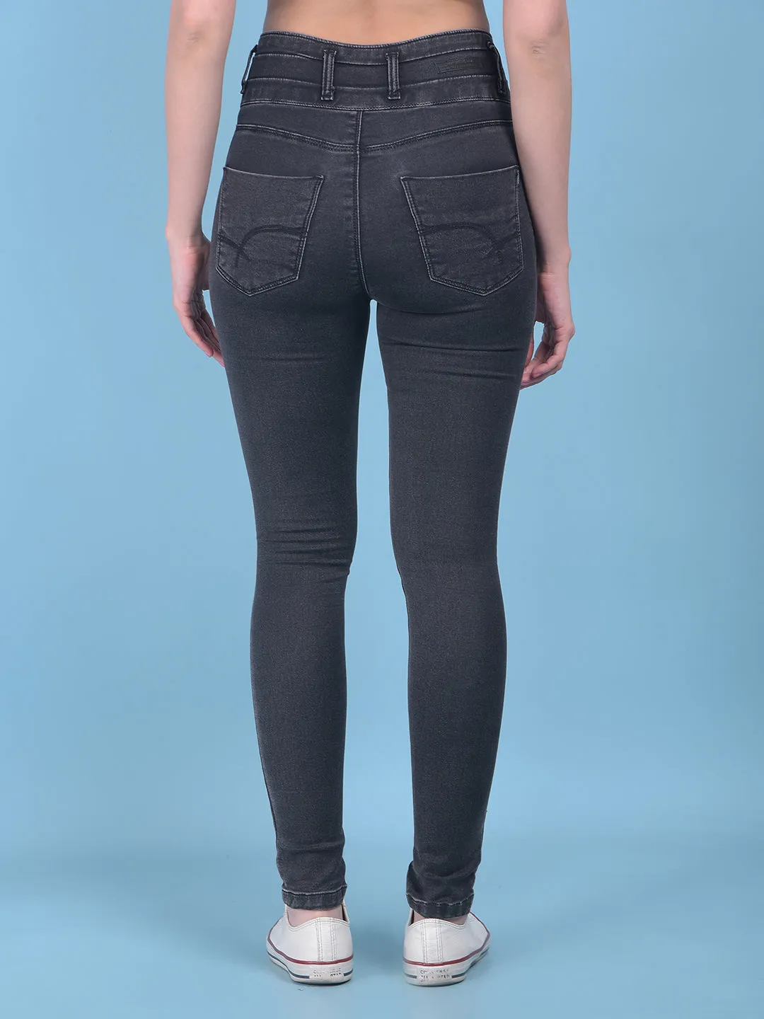 Grey High-Waist Jeans Jeans