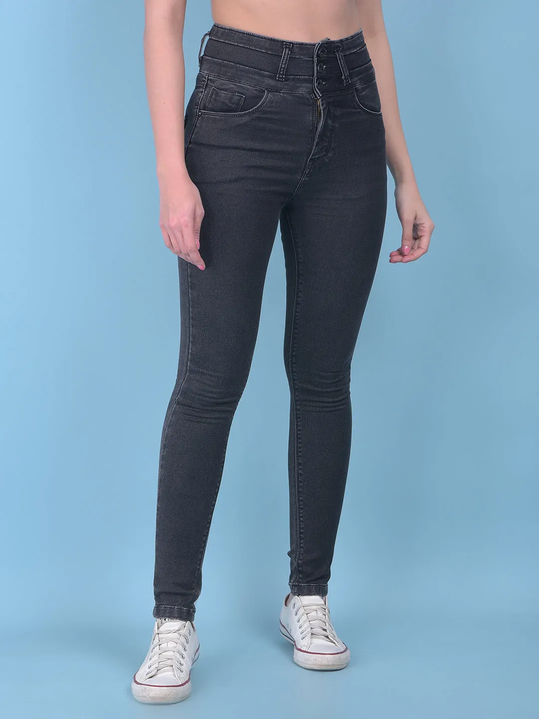Grey High-Waist Jeans Jeans