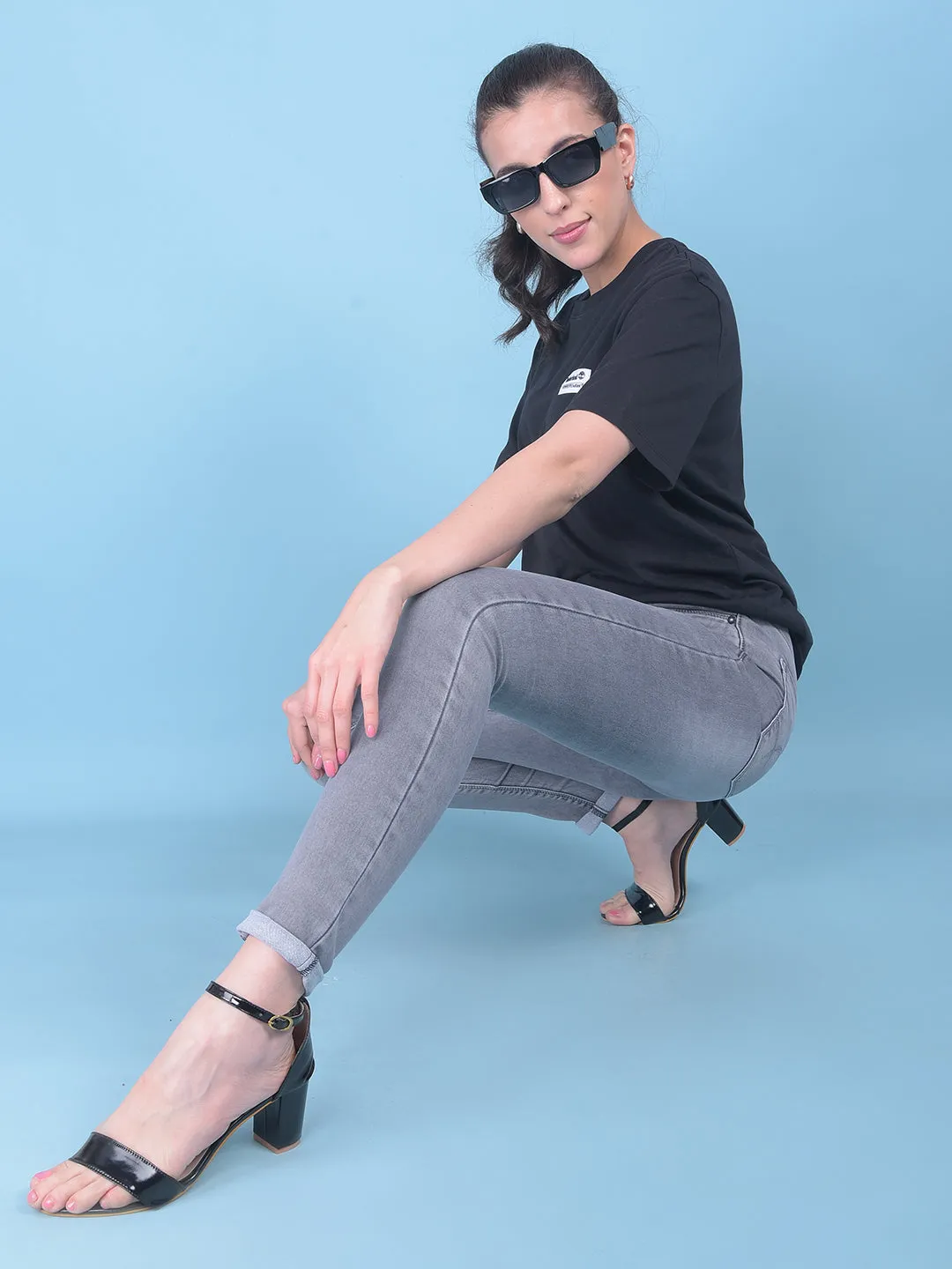 Grey Skinny Jeans