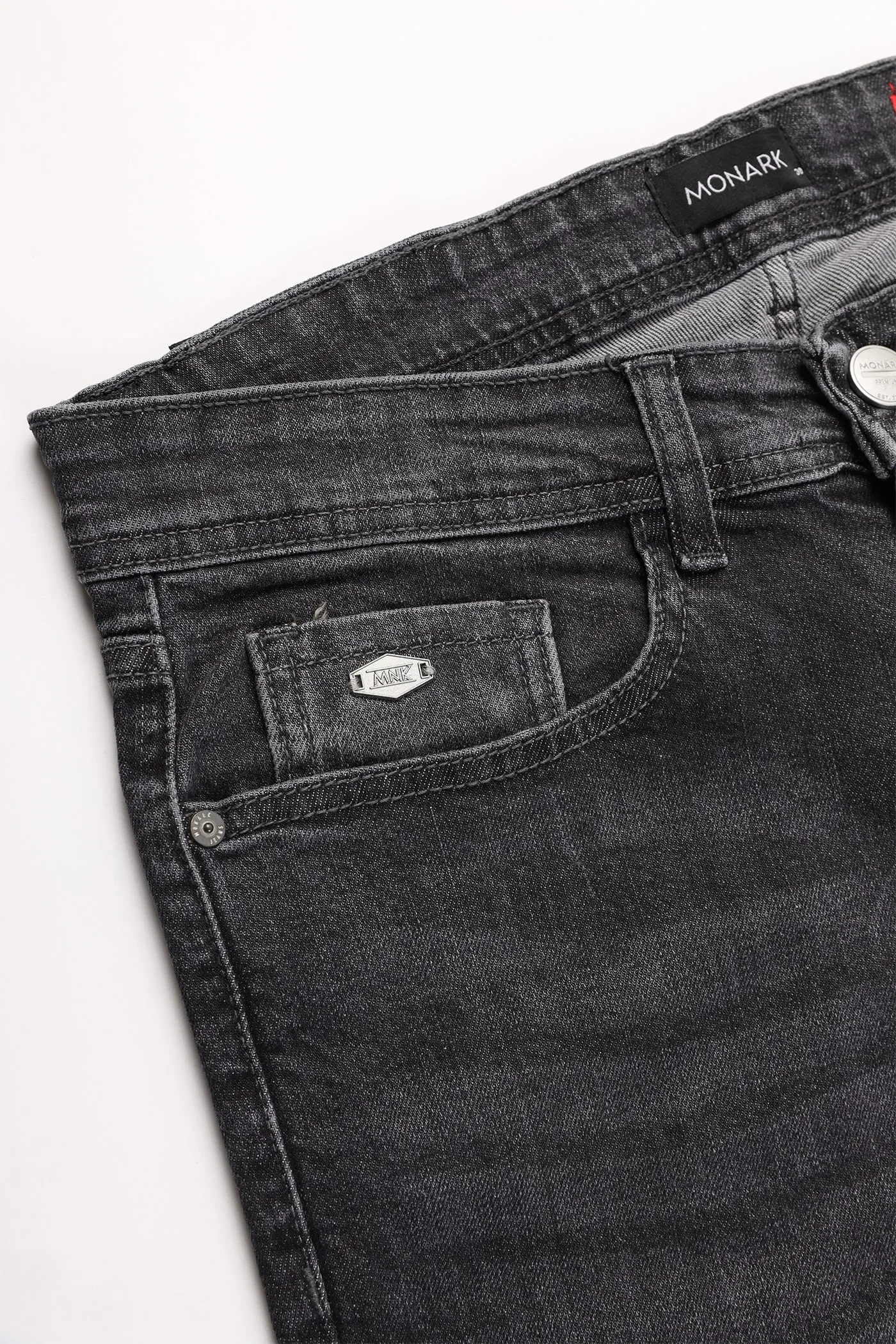 GREY STRAIGHT FIT JEANS