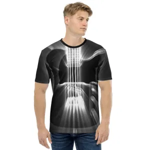 Guitar God Rays White All-Over Print T-shirt