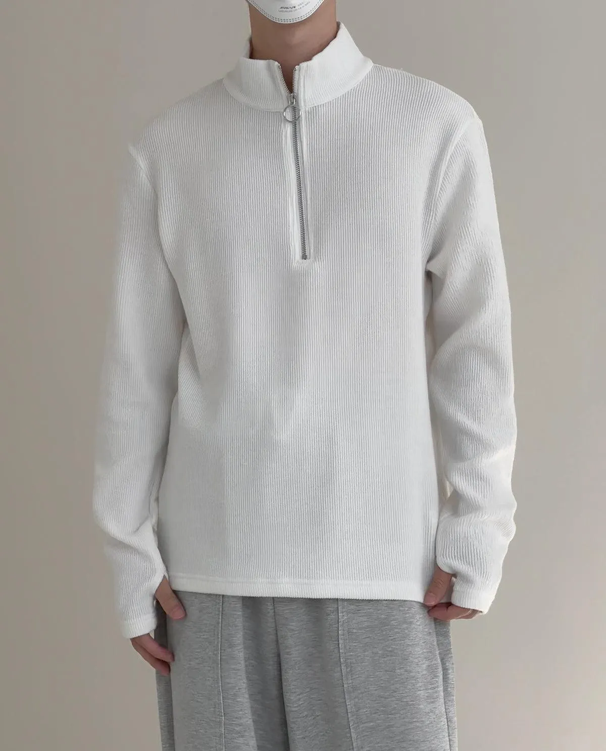Half Zip Bottoming Shirt