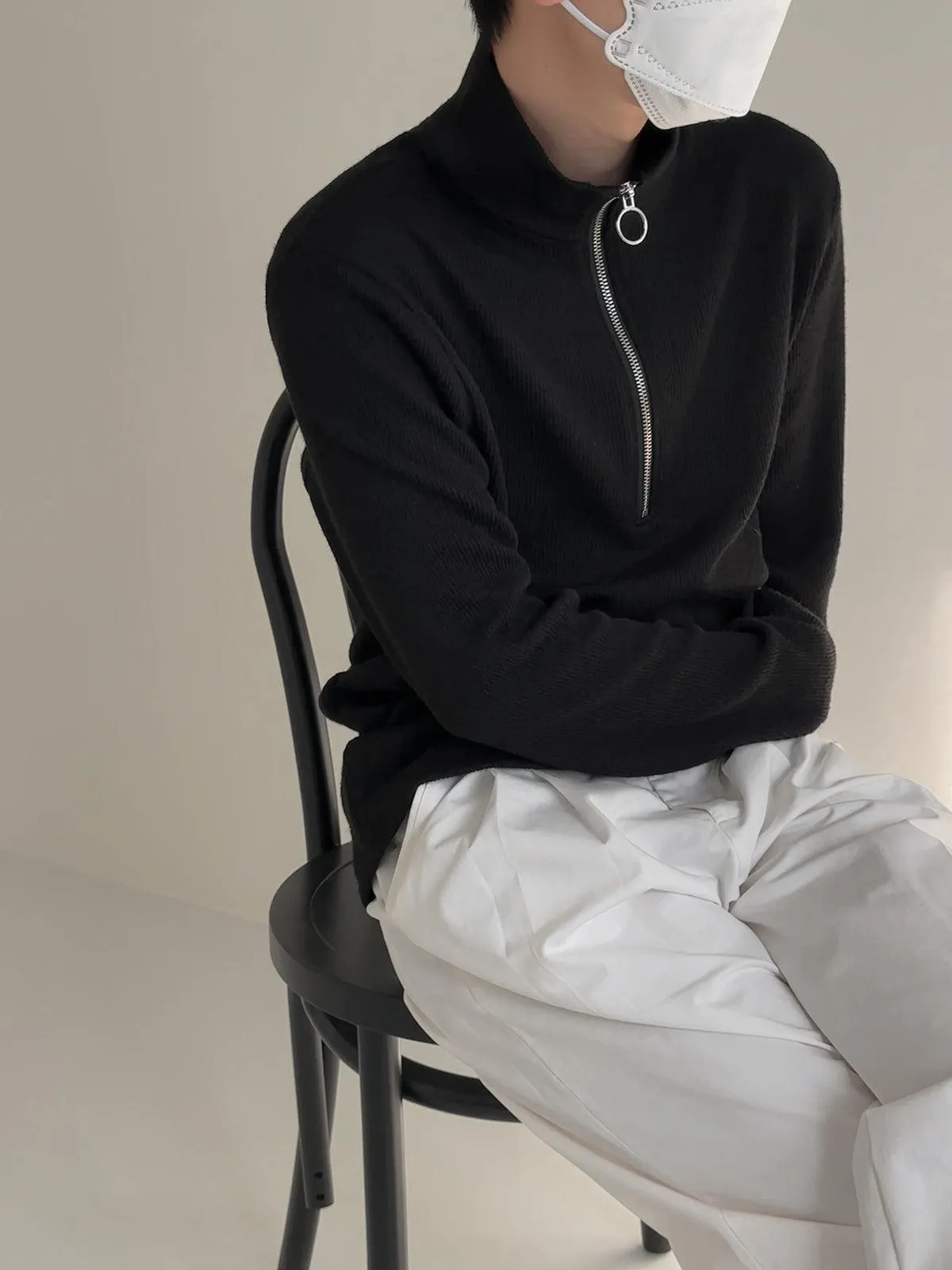 Half Zip Bottoming Shirt