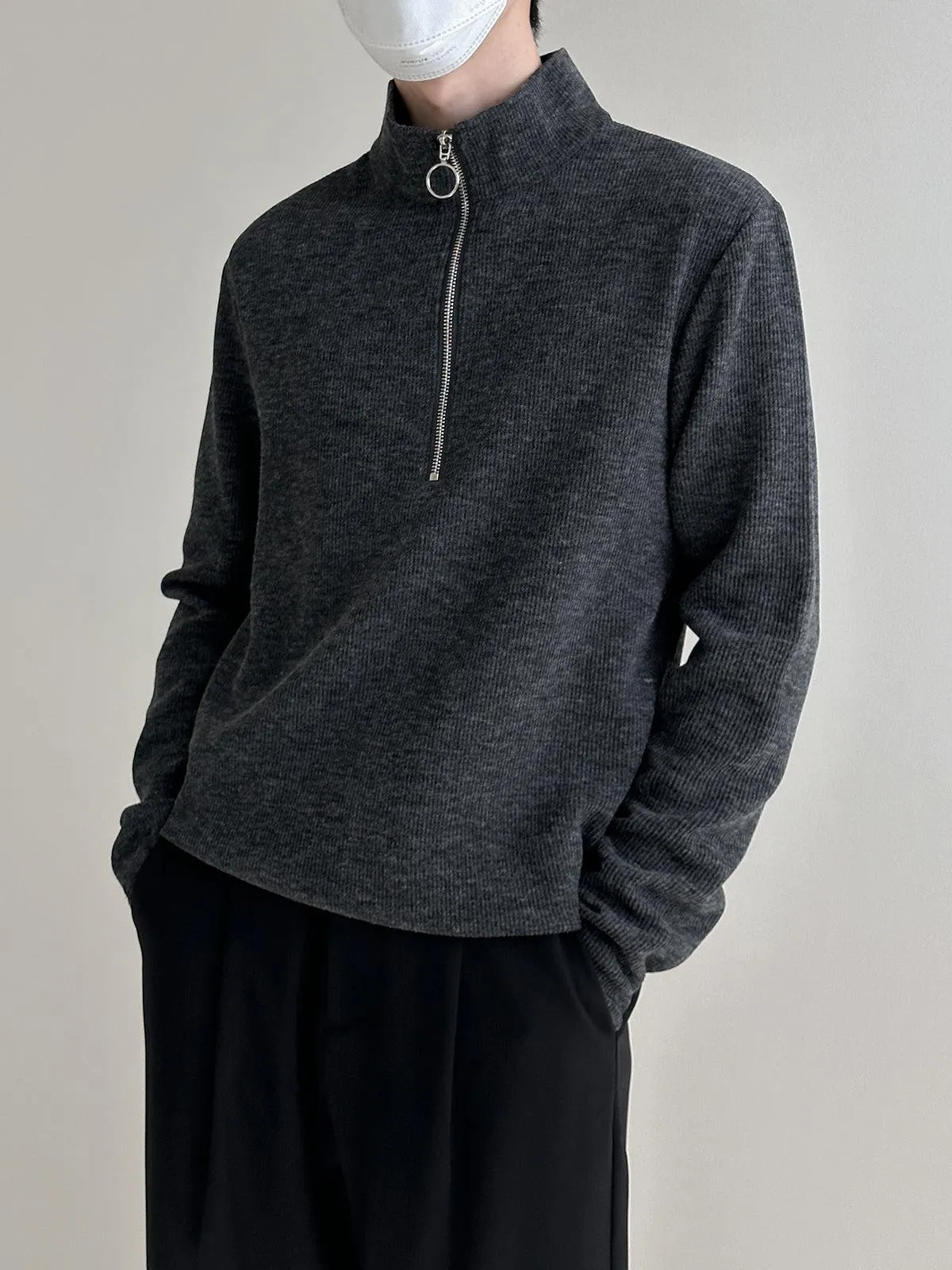 Half Zip Bottoming Shirt