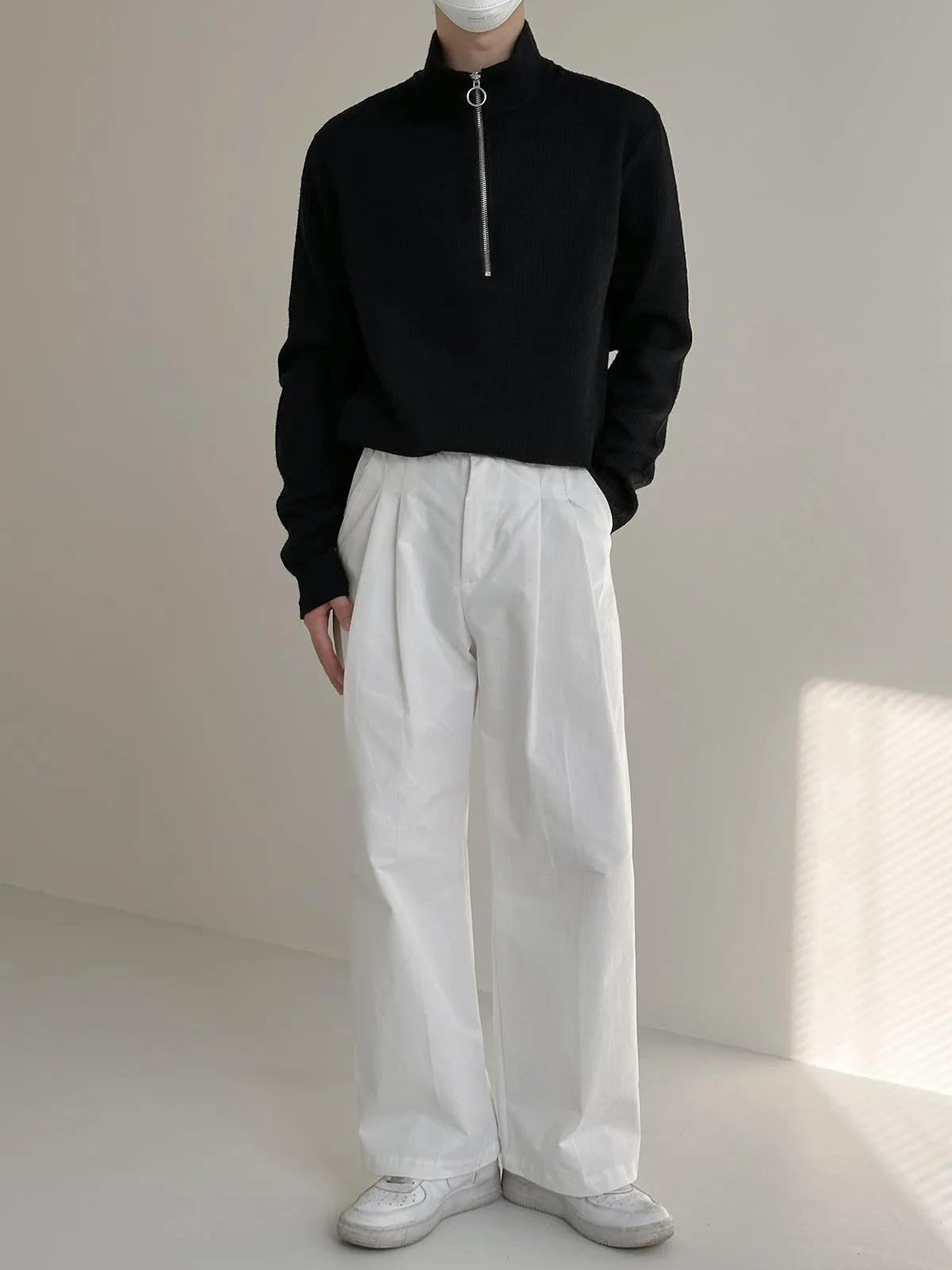 Half Zip Bottoming Shirt