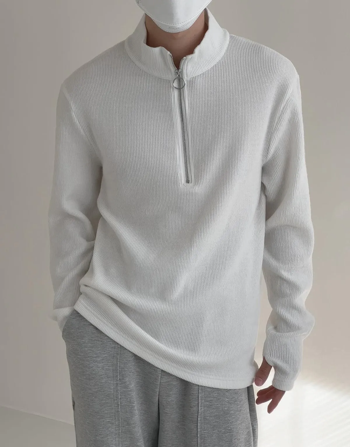 Half Zip Bottoming Shirt