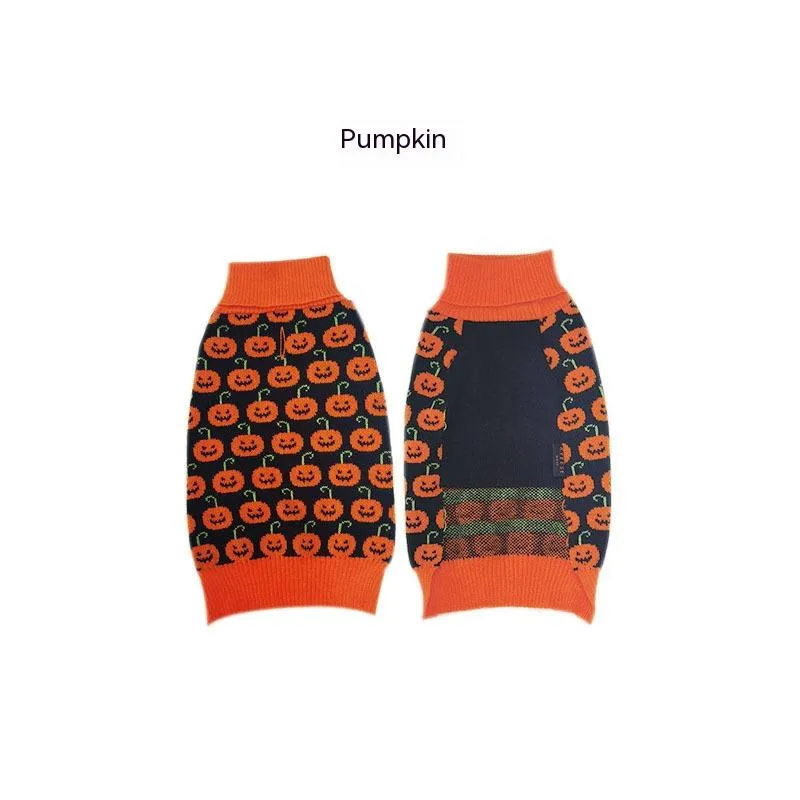 Halloween Dog Sweaters Pet Costume Teddy Warm Leisure Sweater