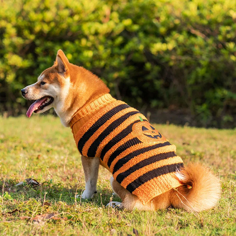 Halloween Dog Sweaters Pet Costume Teddy Warm Leisure Sweater