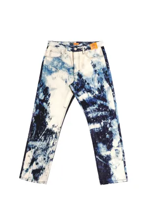 HAND-BLEACHED INDIGO SOTO C-JEAN