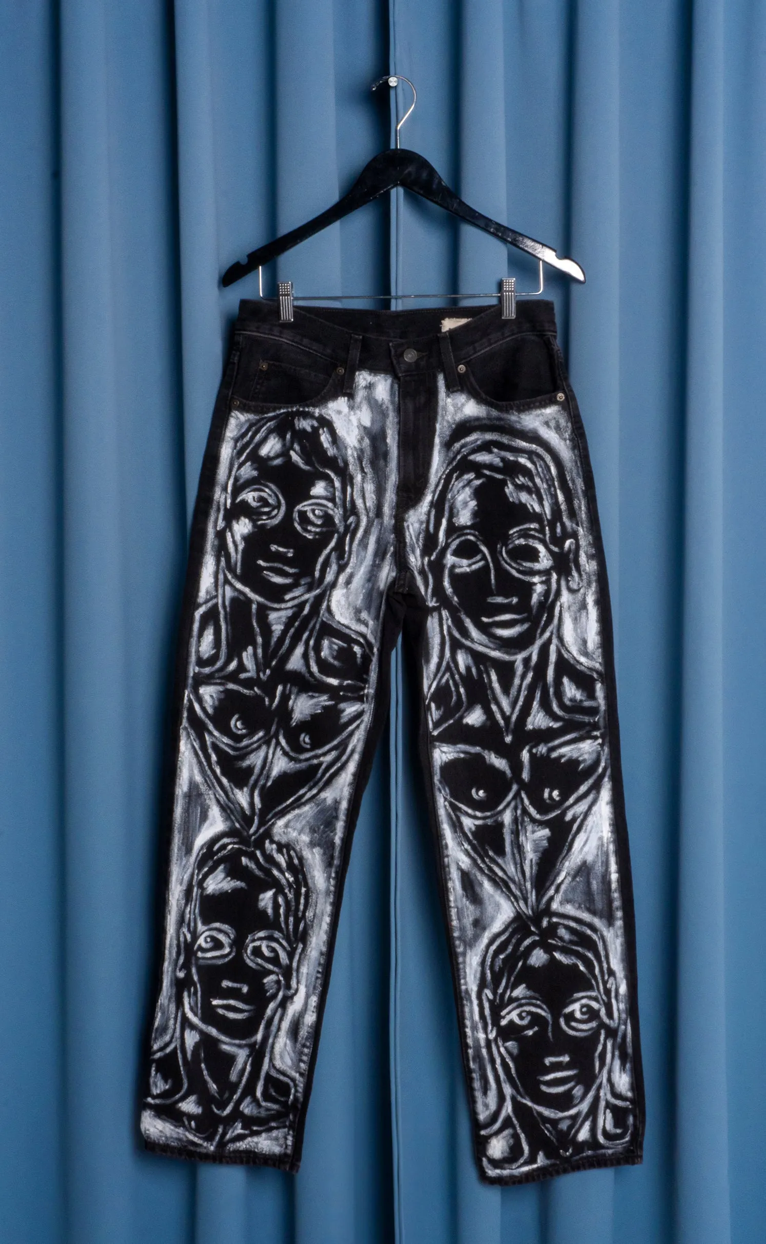Hand Painted 'Diary' Jeans - 28 Waist