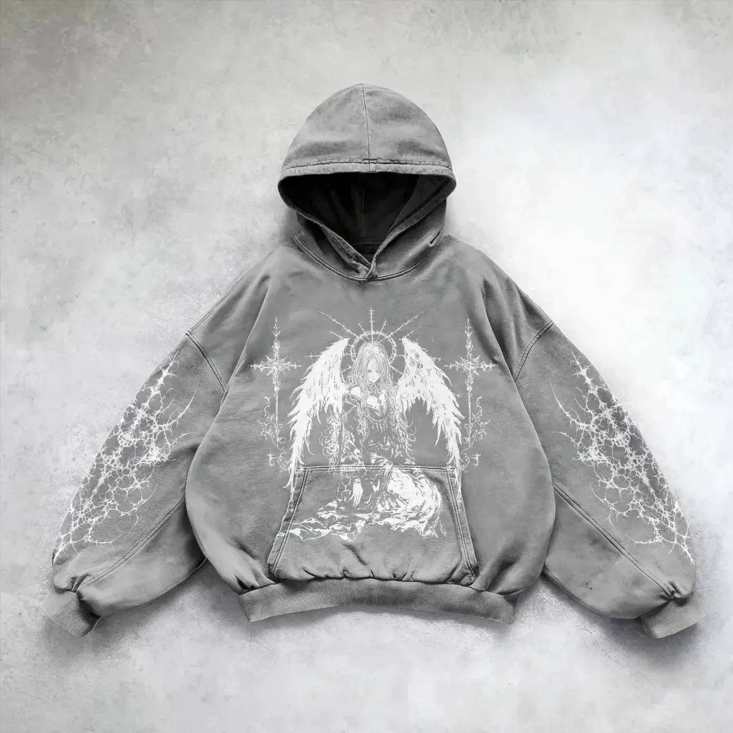 Harajuku hoodie y2k tops oversized sweatshirt gothic punk hoodies women goth new couples goth streetwear gothic clothes