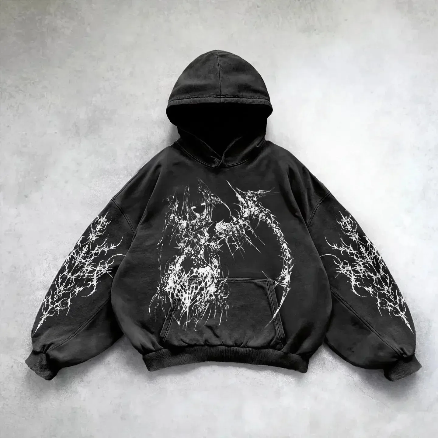Harajuku hoodie y2k tops oversized sweatshirt gothic punk hoodies women goth new couples goth streetwear gothic clothes