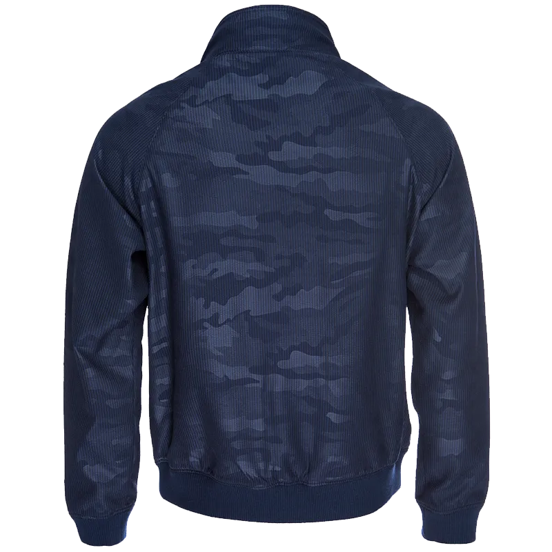 Harrington Jacket in Camo Jacquard Seersucker