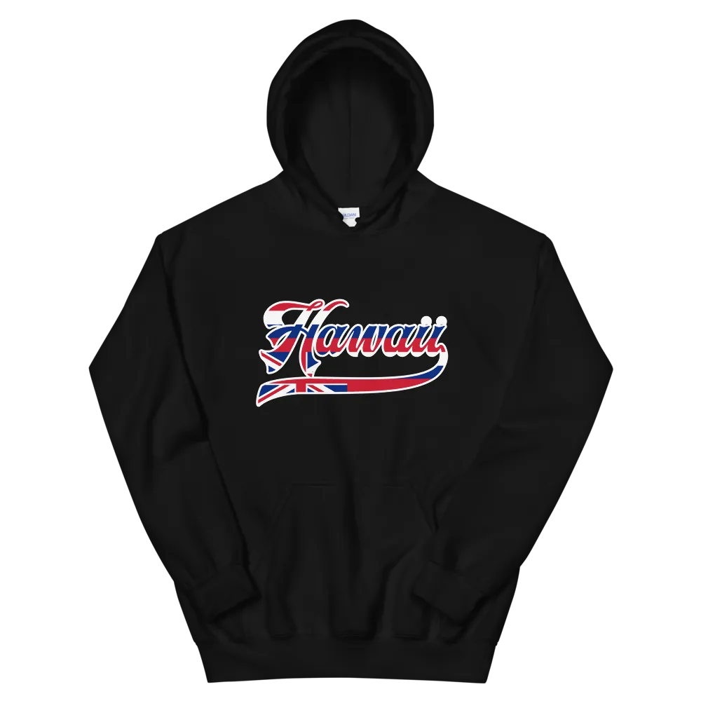 Hawaii Sovereignty - Flag Jersey with White Border *ADULT HOODIE*