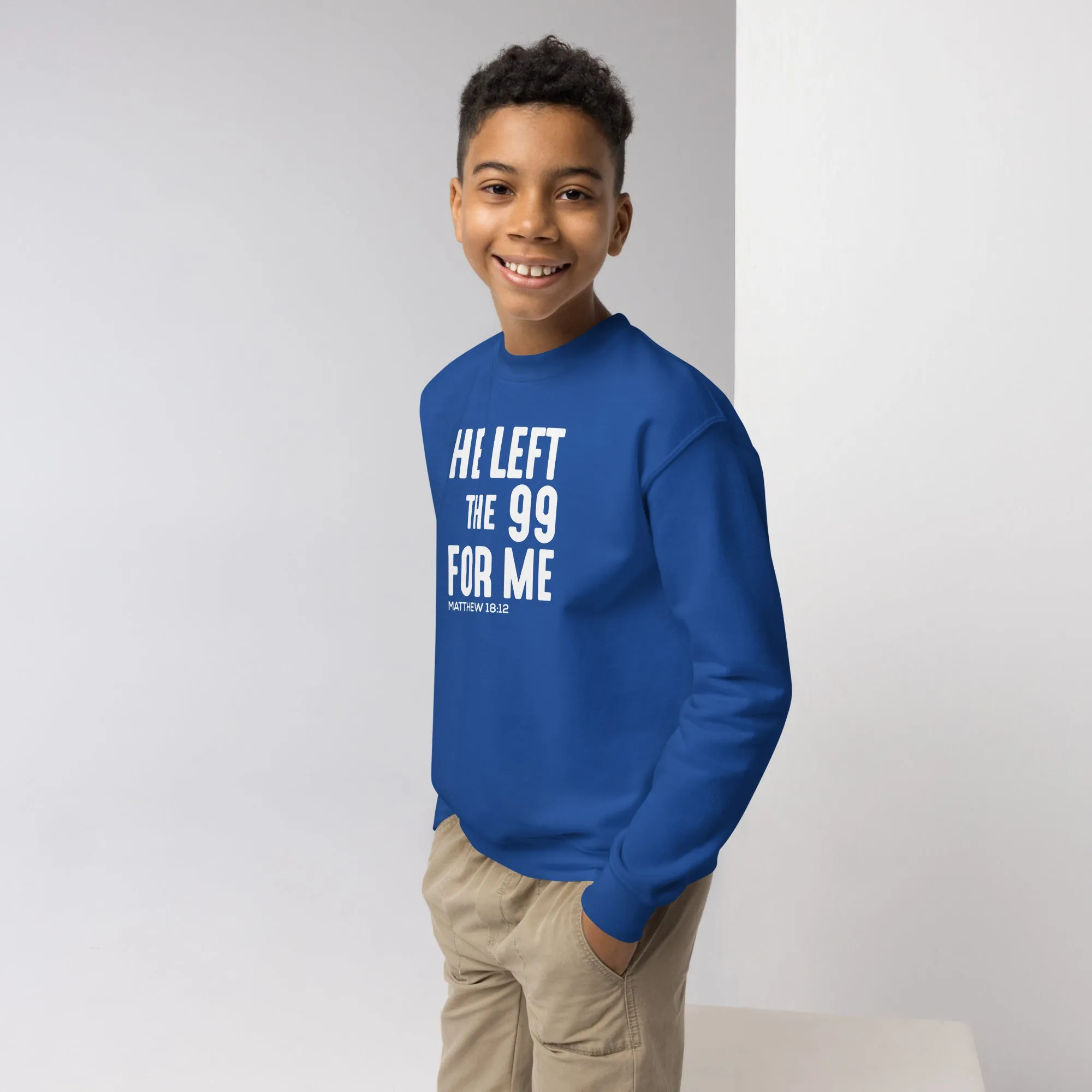 He Left The 99 Youth sweatshirt