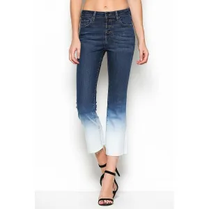 High Waist Crop Flare Clean Cut Jeans (Hidden Jeans)