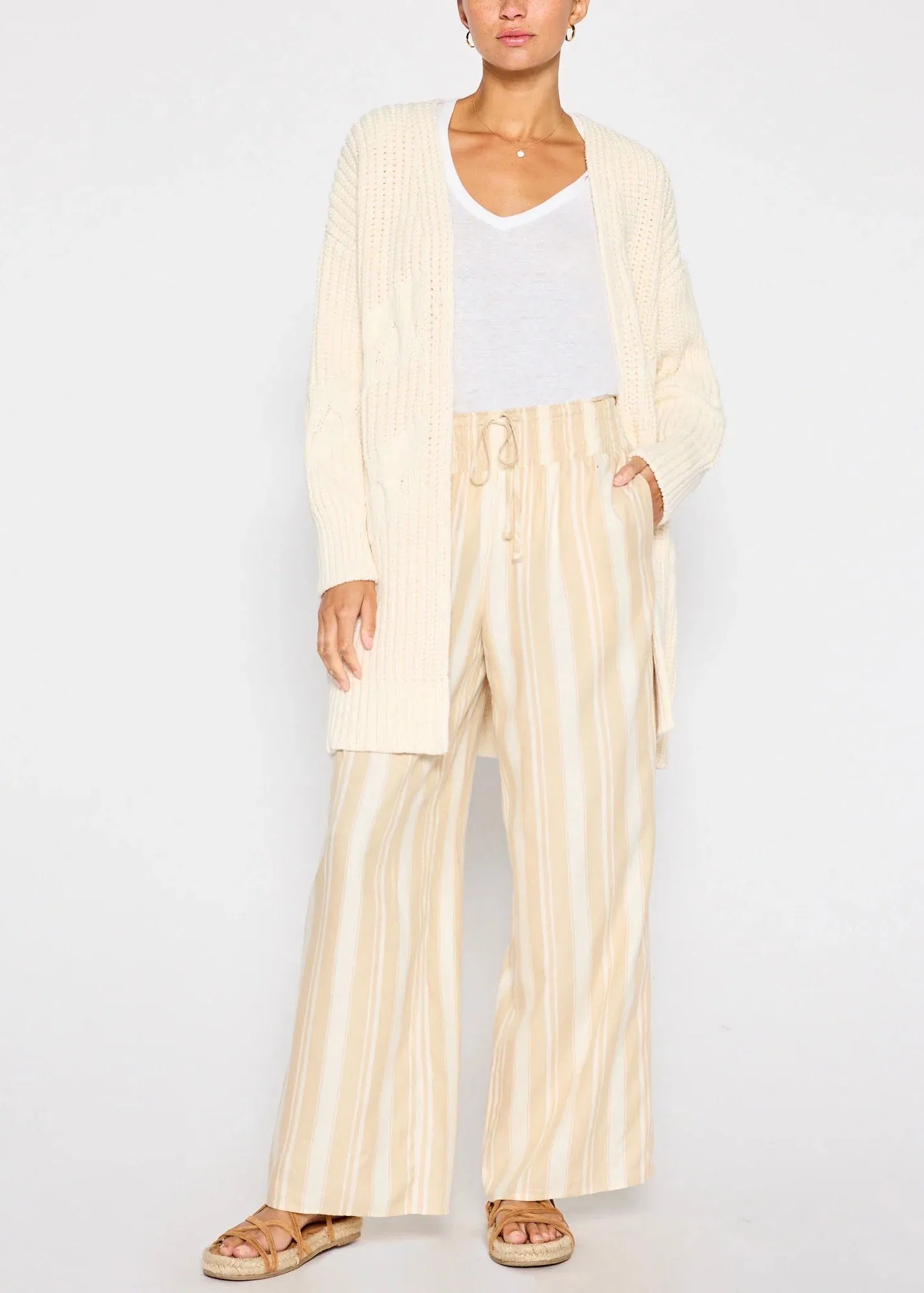 Holden Handknit Cardigan (Creme)