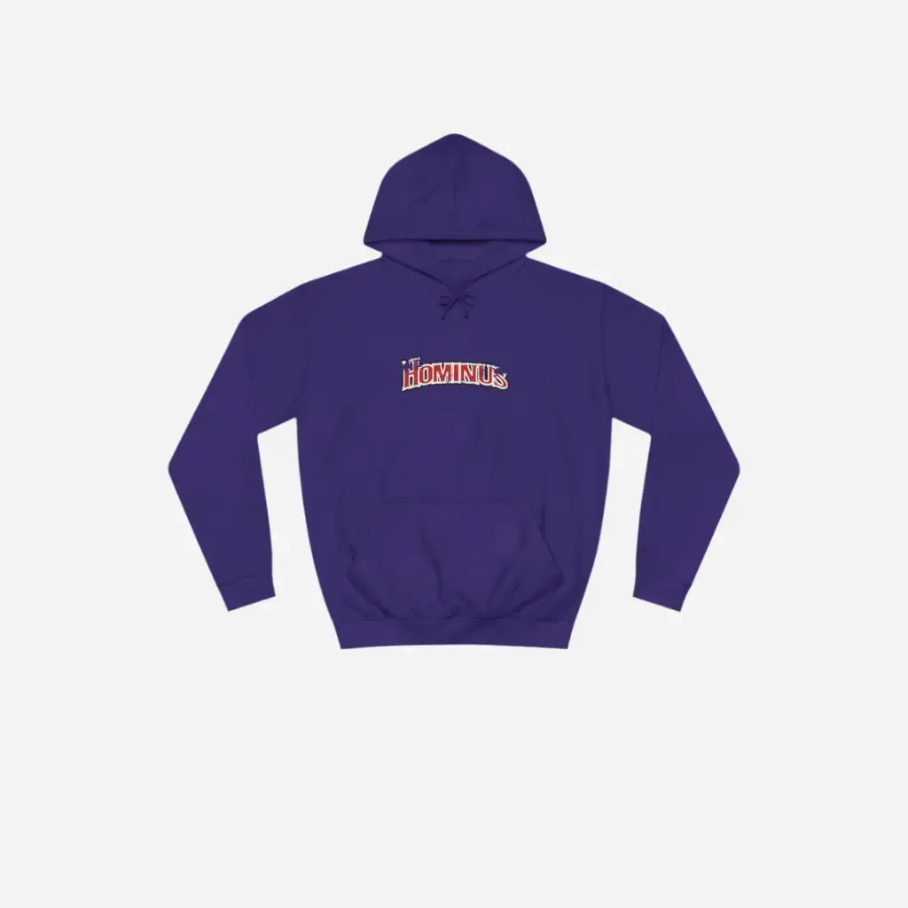 Hominus Denim BW Destroyed Logo Hoodie