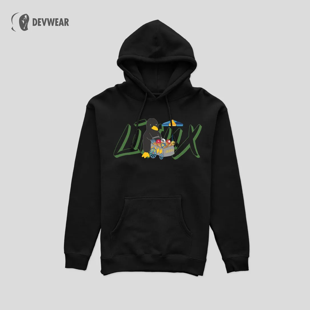 HOODIE LINUX TUX UBUNTU DEVOPS SERVERS