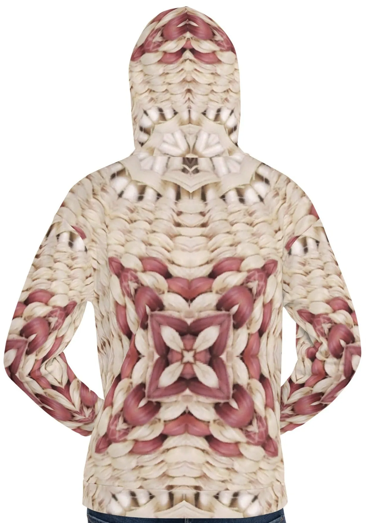 Hoodie womans, basket pattern