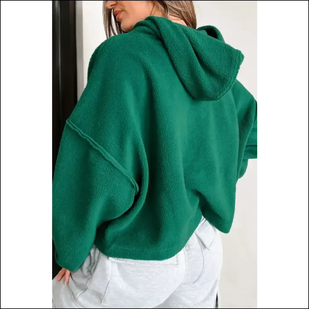 Hoodies that Say I'm Cozy, not Lazy - Chic Exposed Seam Vibes!