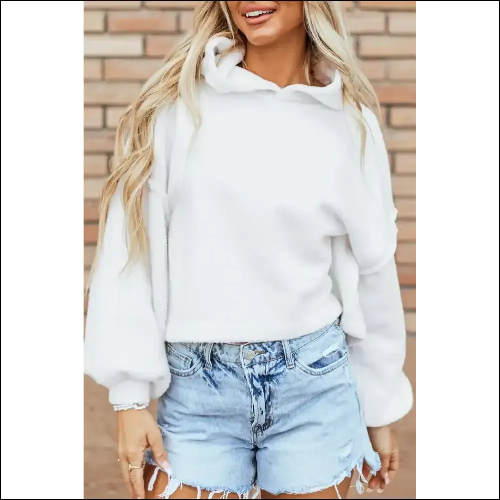 Hoodies that Say I'm Cozy, not Lazy - Chic Exposed Seam Vibes!