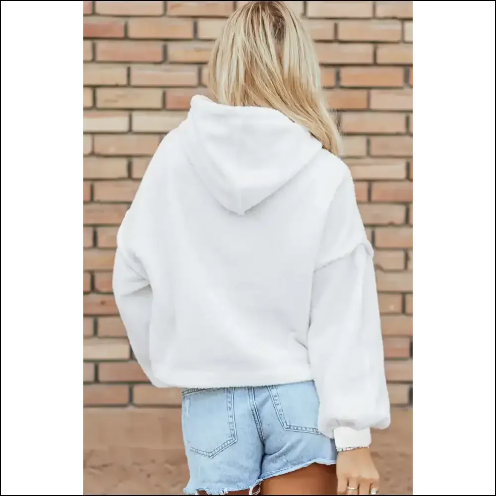 Hoodies that Say I'm Cozy, not Lazy - Chic Exposed Seam Vibes!