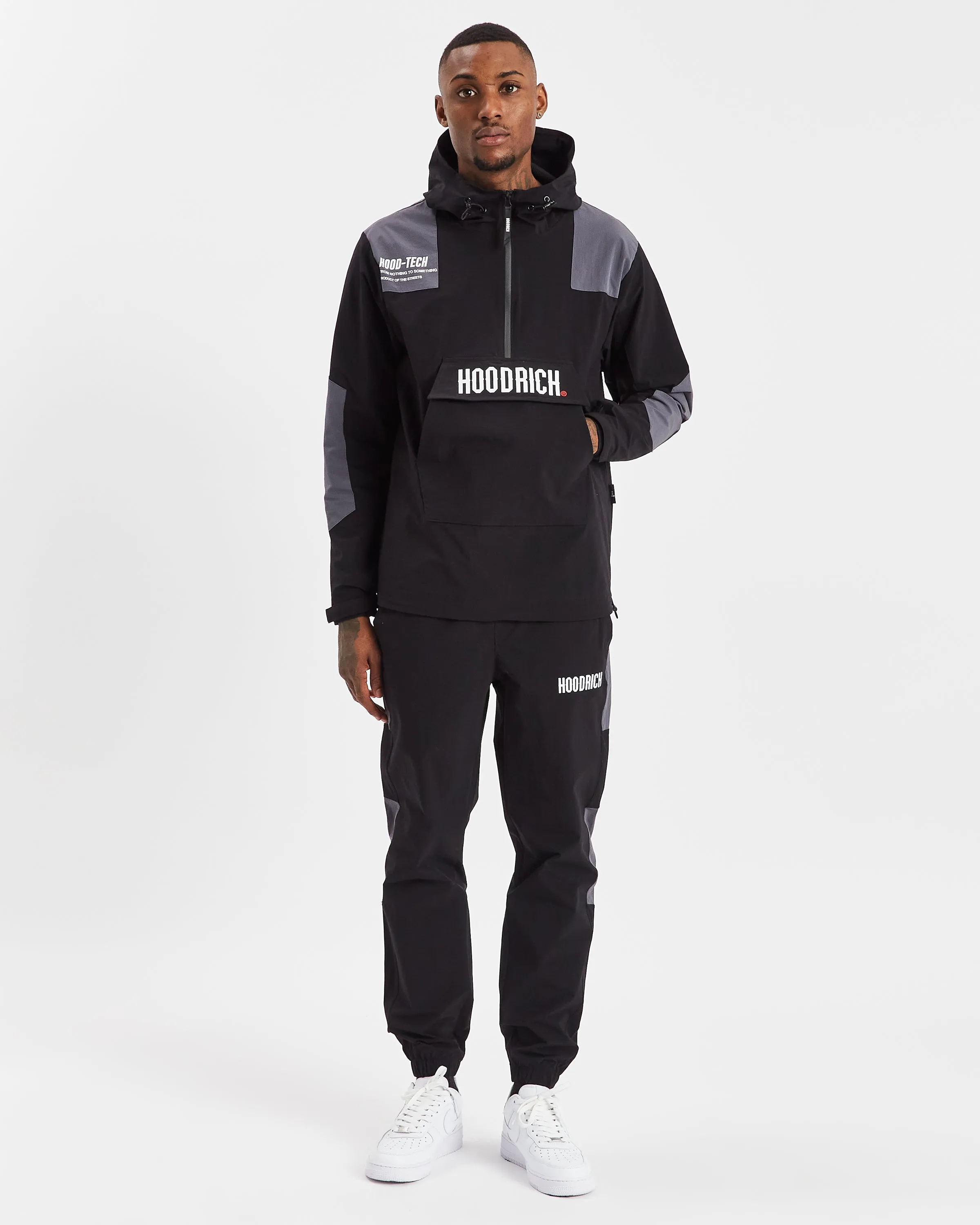 Hoodrich OG Armour Woven Half Zip Track Top Black