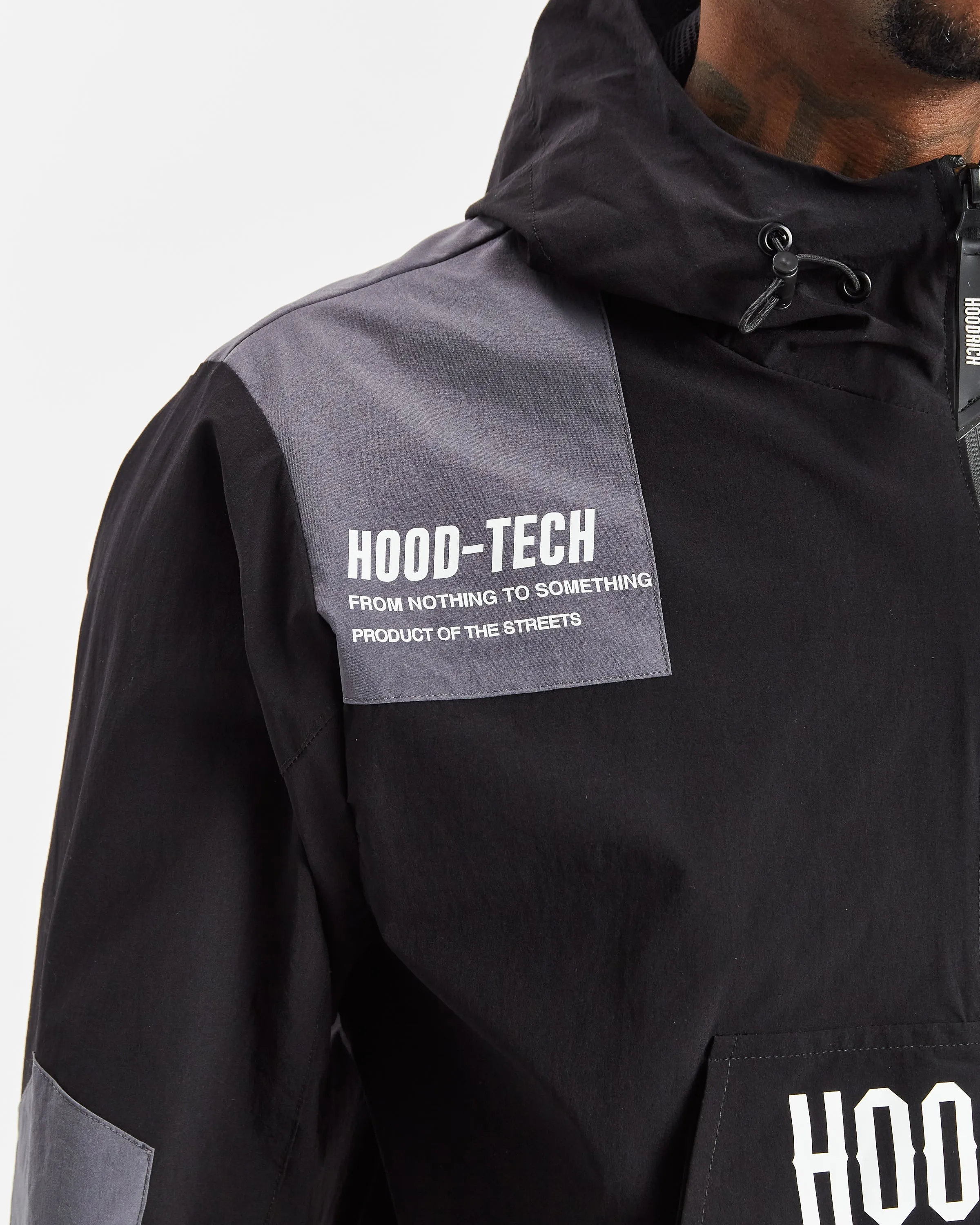 Hoodrich OG Armour Woven Half Zip Track Top Black